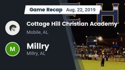 Recap: Cottage Hill Christian Academy vs. Millry  2019