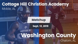 Matchup: Cottage Hill Christi vs. Washington County  2019