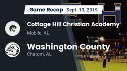 Recap: Cottage Hill Christian Academy vs. Washington County  2019
