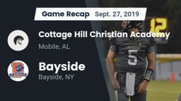 Recap: Cottage Hill Christian Academy vs. Bayside  2019