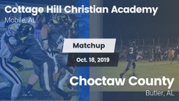 Matchup: Cottage Hill Christi vs. Choctaw County  2019