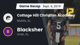 Recap: Cottage Hill Christian Academy vs. Blacksher  2019