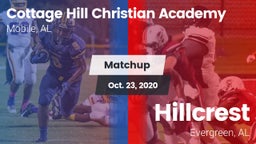 Matchup: Cottage Hill Christi vs. Hillcrest  2020