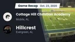 Recap: Cottage Hill Christian Academy vs. Hillcrest  2020