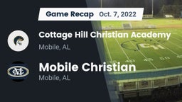 Recap: Cottage Hill Christian Academy vs. Mobile Christian  2022