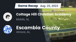 Recap: Cottage Hill Christian Academy vs. Escambia County  2023