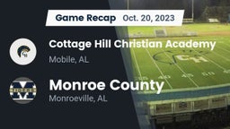 Recap: Cottage Hill Christian Academy vs. Monroe County  2023