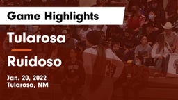 Tularosa  vs Ruidoso  Game Highlights - Jan. 20, 2022