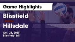 Blissfield  vs Hillsdale  Game Highlights - Oct. 24, 2023