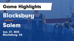 Blacksburg  vs Salem  Game Highlights - Jan. 27, 2023