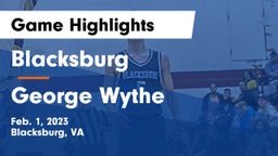 Blacksburg  vs George Wythe  Game Highlights - Feb. 1, 2023