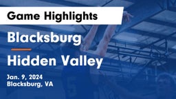 Blacksburg  vs Hidden Valley  Game Highlights - Jan. 9, 2024