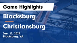 Blacksburg  vs Christiansburg  Game Highlights - Jan. 12, 2024