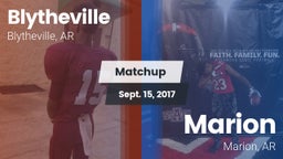 Matchup: Blytheville vs. Marion  2017
