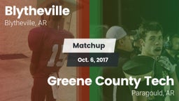 Matchup: Blytheville vs. Greene County Tech  2017