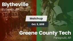 Matchup: Blytheville vs. Greene County Tech  2018