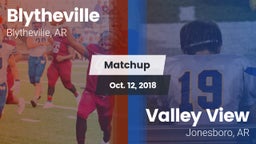Matchup: Blytheville vs. Valley View  2018