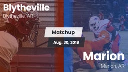 Matchup: Blytheville vs. Marion  2019