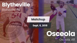 Matchup: Blytheville vs. Osceola  2019