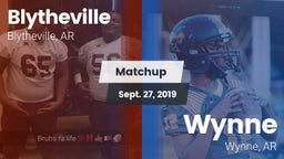 Matchup: Blytheville vs. Wynne  2019