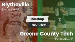 Matchup: Blytheville vs. Greene County Tech  2019