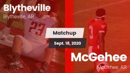 Matchup: Blytheville vs. McGehee  2020