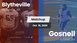 Matchup: Blytheville vs. Gosnell  2020