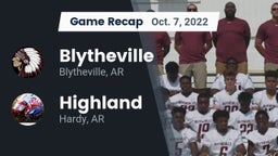 Recap: Blytheville  vs. Highland  2022