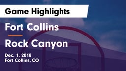 Fort Collins  vs Rock Canyon  Game Highlights - Dec. 1, 2018