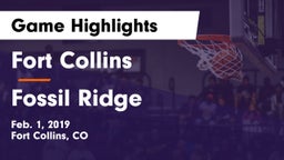 Fort Collins  vs Fossil Ridge  Game Highlights - Feb. 1, 2019