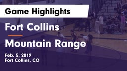 Fort Collins  vs Mountain Range Game Highlights - Feb. 5, 2019