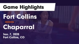 Fort Collins  vs Chaparral  Game Highlights - Jan. 7, 2020