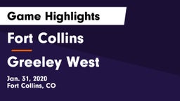 Fort Collins  vs Greeley West  Game Highlights - Jan. 31, 2020