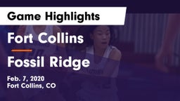Fort Collins  vs Fossil Ridge  Game Highlights - Feb. 7, 2020