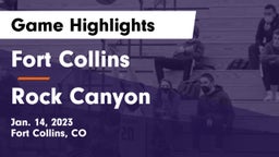 Fort Collins  vs Rock Canyon  Game Highlights - Jan. 14, 2023