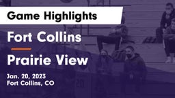 Fort Collins  vs Prairie View  Game Highlights - Jan. 20, 2023