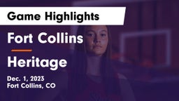 Fort Collins  vs Heritage  Game Highlights - Dec. 1, 2023