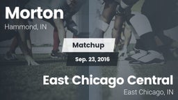 Matchup: Morton vs. East Chicago Central  2016