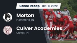 Recap: Morton  vs. Culver Academies 2022