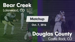 Matchup: Bear Creek High vs. Douglas County  2016