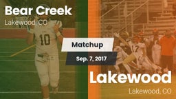 Matchup: Bear Creek High vs. Lakewood  2017