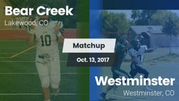 Matchup: Bear Creek High vs. Westminster  2017