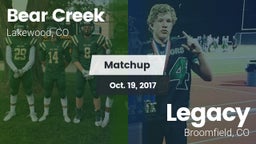Matchup: Bear Creek High vs. Legacy   2017