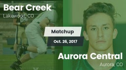 Matchup: Bear Creek High vs. Aurora Central  2017