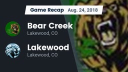 Recap: Bear Creek  vs. Lakewood  2018