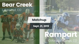Matchup: Bear Creek High vs. Rampart  2019