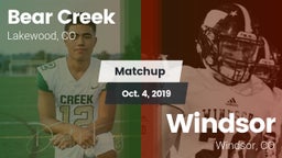 Matchup: Bear Creek High vs. Windsor  2019