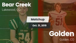 Matchup: Bear Creek High vs. Golden  2019