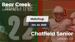 Matchup: Bear Creek High vs. Chatfield Senior  2020