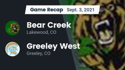 Recap: Bear Creek  vs. Greeley West  2021